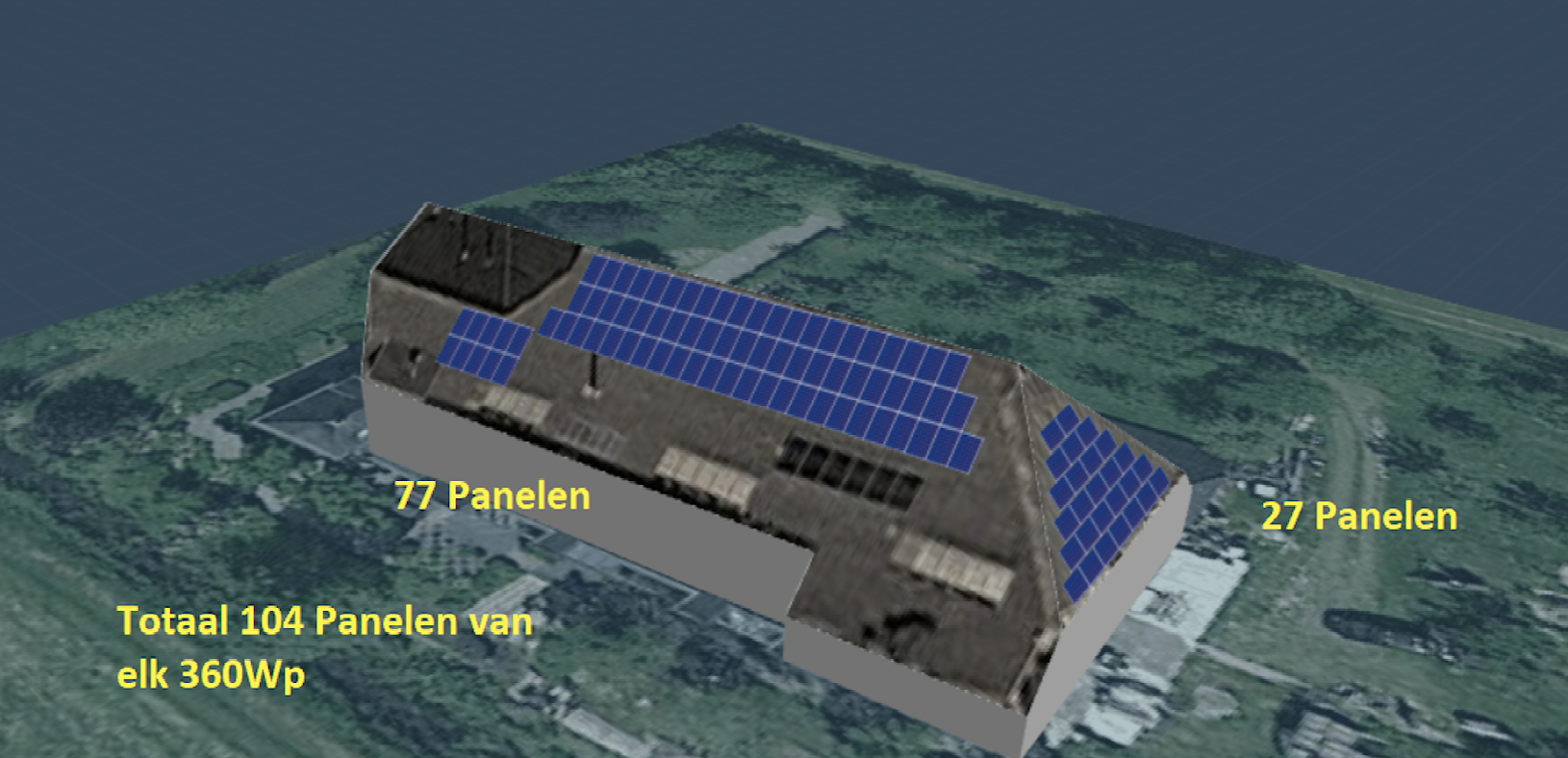 Start uitgifte zondelen pcr-project Wolddak 1 – 220320 Wd82 104 legplan APSolar